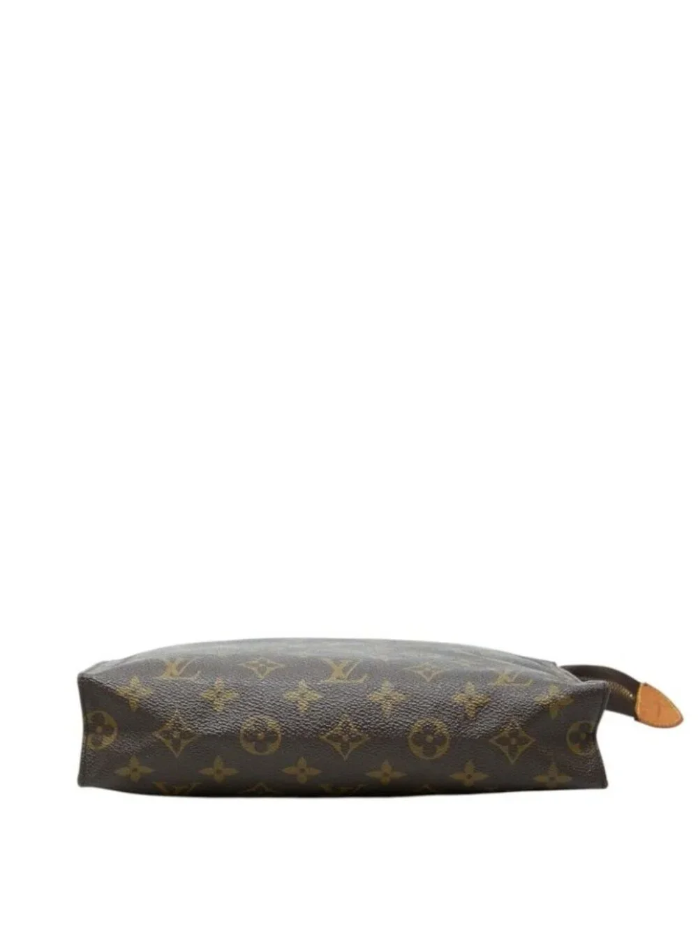 Louis Vuitton Monogram Poche Toilette 26 Clutch Pouch Brown Leather